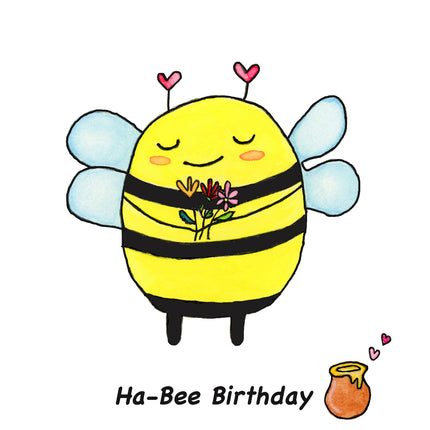 Ha Bee Birthday Card
