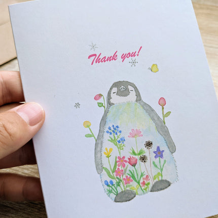 Thank You Card - Penguin