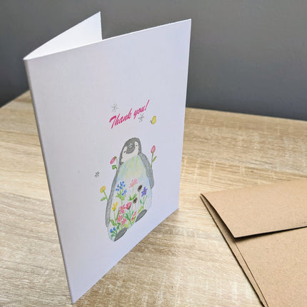 Thank You Card - Penguin