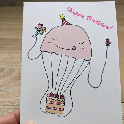 Jellyfish Birthday Card
