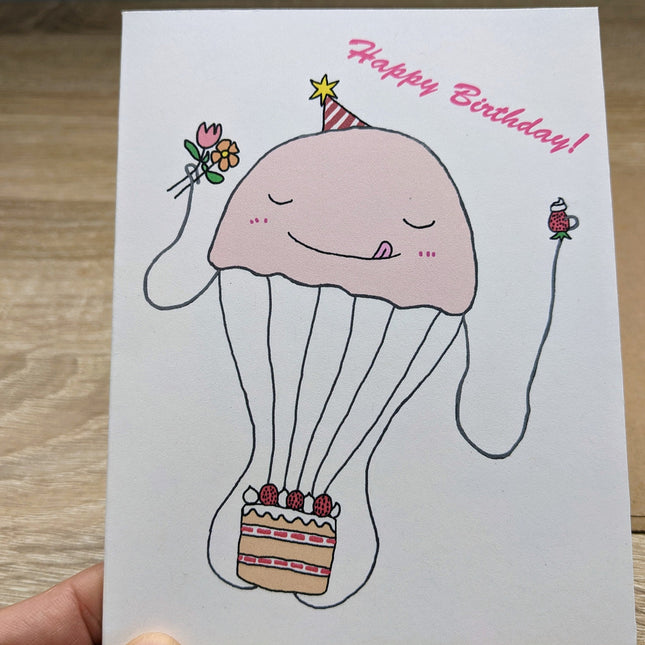 Jellyfish Birthday Card