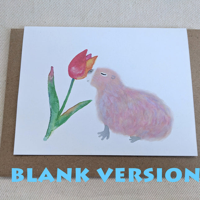 Capybara Thank You Card