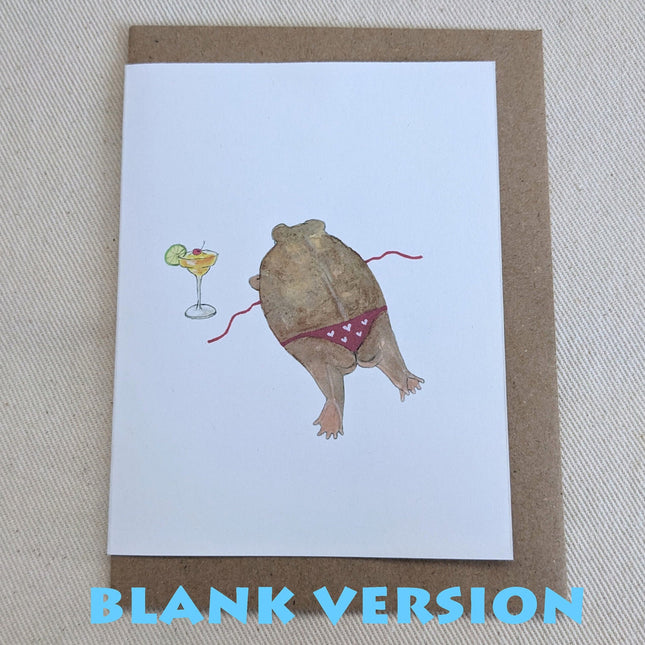 Desert Rain Frog Greeting Card