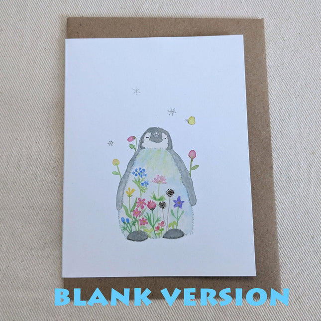 Happy Penguin Birthday Card