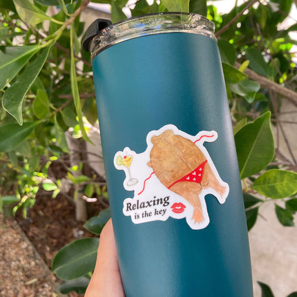Relaxing Desert Rain Frog Sticker