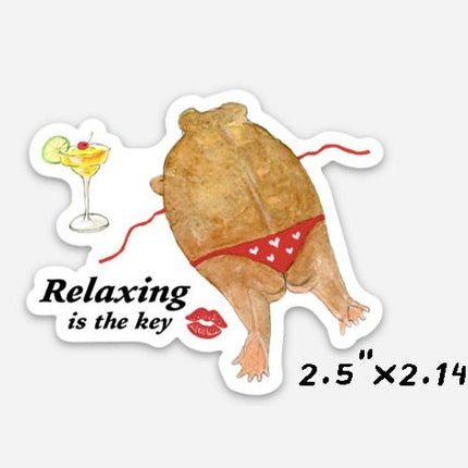 Relaxing Desert Rain Frog Sticker