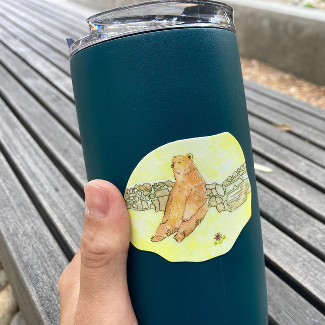 Relaxing Bear Sticker
