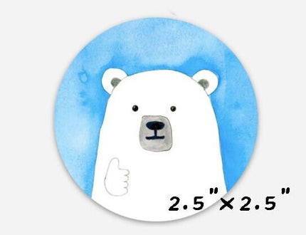 Thumbs Up Polar Bear Sticker