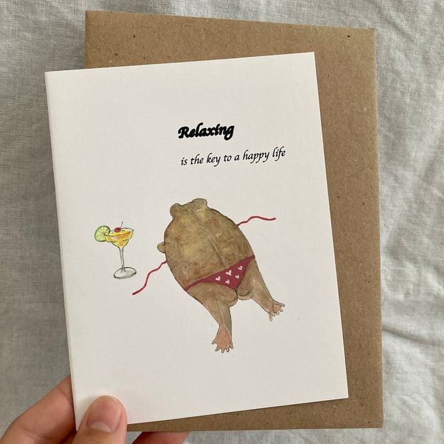Desert Rain Frog Greeting Card