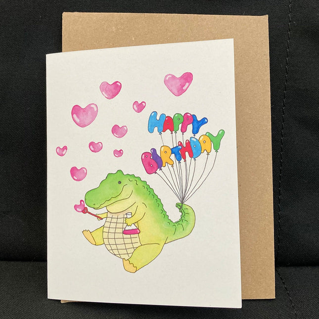 Alligator Birthday Card