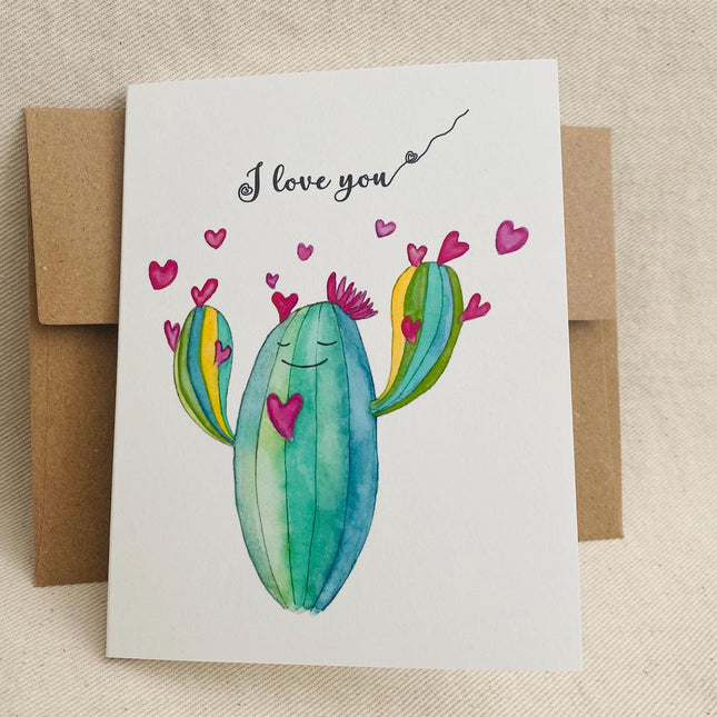 Cactus I Love You Card