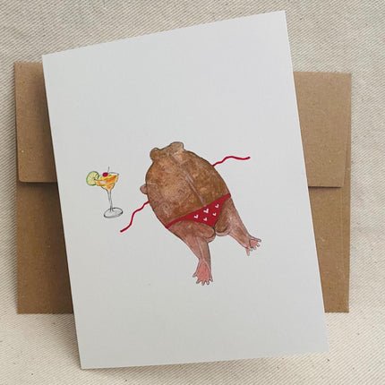 Desert Rain Frog Greeting Card
