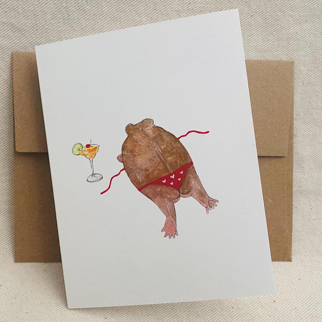 Desert Rain Frog Greeting Card