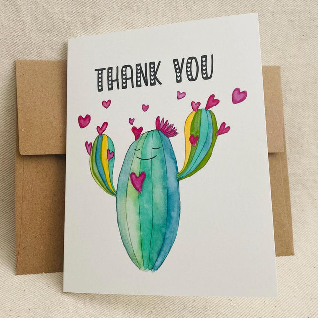 Cactus Thank You Card